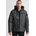 Herren Winterjacke Herrenjacke Jacke mit hochabschließendem Kragen Grau M