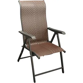 DEGAMO Klappsessel ANTIBES 57 x 109 x 108 cm braun
