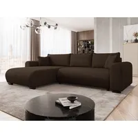 Mirjan24 Ecksofa Merkos Cord, mit Schlaffunktion und Bettkasten, Wohnlandschaft, Bettfunktion L-Form Sofa, Ottomane universell Poso 06)
