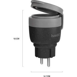 Hombli Smart-Home-Steckdose Schwarz 1 St.