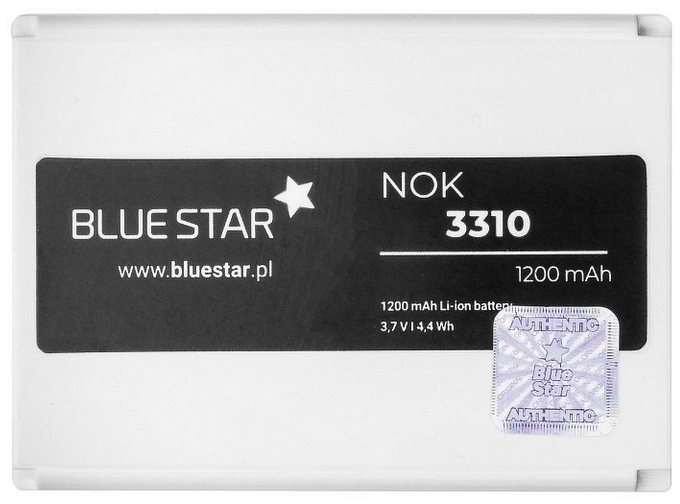 BlueStar Bluestar Akku Ersatz kompatibel mit Nokia 3310 / 3410 / 3510 / 3510i 1200 mAh Austausch Batterie Accu Nokia BLC-2 Smartphone-Akku