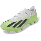 adidas Unisex X Crazyfast.1 Sg Football Shoes (Soft Ground), FTWR White/Core Black/Lucid Lemon, 46 2/3 EU