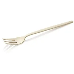 WAS Germany 12x Dessertgabel ALEX CHAMPAGNE, mit champagner, matte PVD Beschichtung, 16 cm, Chromnickelstahl 18/10