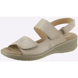 Sandale CASUAL LOOKS, Damen, Gr. 36, beige, Leder, Schuhe