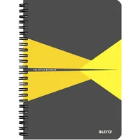 Leitz 44990015 Office Collegeblock A5 liniert, spiralgebunden mit PP