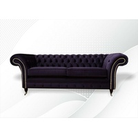 JVmoebel Chesterfield-Sofa Luxus Chesterfield Dreisitzer Lila Modernes Design Neu, Made in Europe lila