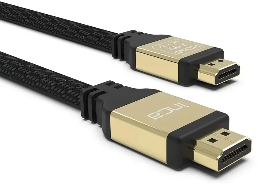 Inca IHD-02 HDMI-Kabel 2 m HDMI Typ A (Standard) Schwarz, Gold