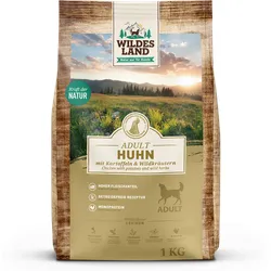 Wildes Land Huhn Hundetrockenfutter WL Huhn 1kg Hundetrockenfutter