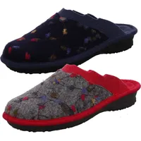 ROHDE Damen Hausschuhe Pantoffeln Emden 2254, Größe:41 EU, Farbe:Blau - 41