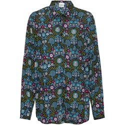 Viskose-Bluse, Druck marine, 44