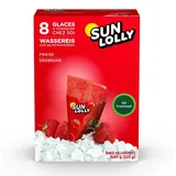 sun-lolly SUN LOLLY Wassereis Erdbeere 8x 60,0 ml