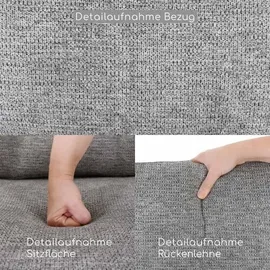 RABURG Fernsehsessel Aufstehhilfe, XXL-Relaxsessel, Liegefunktion, 200 kg, Belastbarkeit, XXL-Sessel, wasserabweisender Webstoff, Grau,