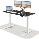 Desktronic HomePro Höhenverstellbarer Schreibtisch Weiß - Schwarz 140x70cm - Weiß/Schwarz