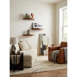 KADIMA DESIGN Wandregal 3er Set Hängeregal onesize beige