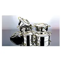 Kochtopfset Edelstahl 18/10 10 teile Fleischtopf Gemüsetopf Topf Töpfe