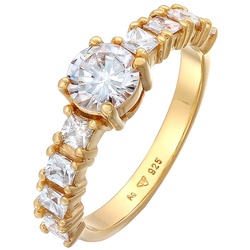 Elli Elli Ring Zirkonia Verlobung Eternity 925 Silber Ringe   Damen 