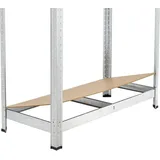 Juskys Lagerregal Basic 2er Set 180x90x40 cm - 2 Jahre Gewährleistung - mind. 14 Tage Rückgaberecht - Metall 90x180x40 Freizeit, Heimwerken, Werkstatt