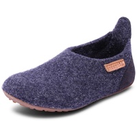 Bisgaard Unisex Kinder Wool Basic Slipper, Blau, 30 EU