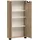 Schildmeyer Emmik Midischrank 59,8 x 124 x 19,5 cm Weiß/Eiche Dekor