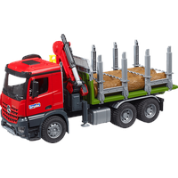 Bruder Profi-Serie Arocs Holztransport LKW mit Ladekran, Greifer und