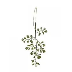 Chic Antique Fleur Blatt Glitzer, H17/L10 cm, grün
