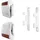TIUIHU Wandhalterung für AVM Fritzbox 7690 7590 AX 7530 7510 5590 5530 6670 6660 Cable 6890 6850 4690 Router - mit Kabelmanagement