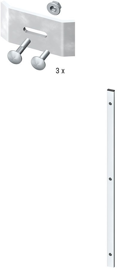 TraumGarten Zaun-Gabionenverbinder Set, 105x4x1,5 cm (LxBxH)