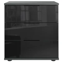 WIMEX Nachtschrank Saigon 52 x 38 x 58 cm Schwarz