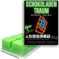 WonderWax Duftwachs WonderWax® Neon Duftwachs 6 Würfel, (Schokoladentraum), Duftrichtung: Schokoladentraum