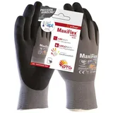 ATG® Maxiflex® UltimateTM Ad-apt® Nylon-Strickhandschuhe (42-874 Hct), SB-Verpackung, Grau/Schwarz