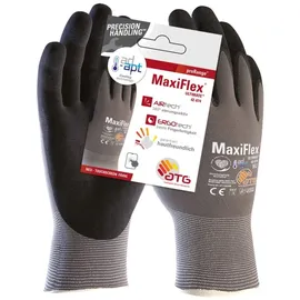 ATG® Maxiflex® UltimateTM Ad-apt® Nylon-Strickhandschuhe (42-874 Hct), SB-Verpackung, Grau/Schwarz