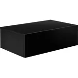 [en.casa] Oslo 2er Set 46x30x15cm Schwarz Hochglanz