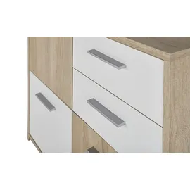 Uno Kommode 77 x 78 x 30 cm sonoma eiche/weiß