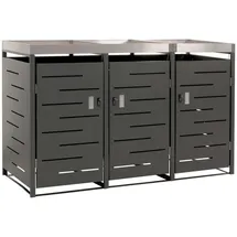 MCW Mülltonnenverkleidung H40 125 x 198 x 84 cm anthrazit