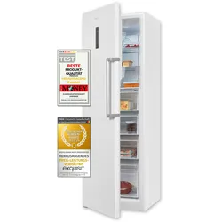 Exquisit Gefrierschrank GS295-NF-H-040D weiss | 274 l Nutzinhalt | NoFrost | Schnellgefrieren | Alarm-Funktion