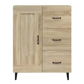vidaXL Sideboard Sonoma-Eiche 69,5x34x90 cm Holzwerkstoff