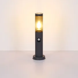 GLOBO 2er Set Sockelleuchte, Bewegungsmelder, anthrazit, H 45 cm