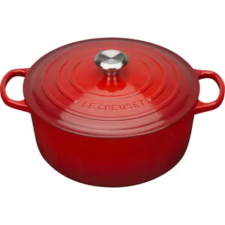 26 cm rund hoch kirschrot