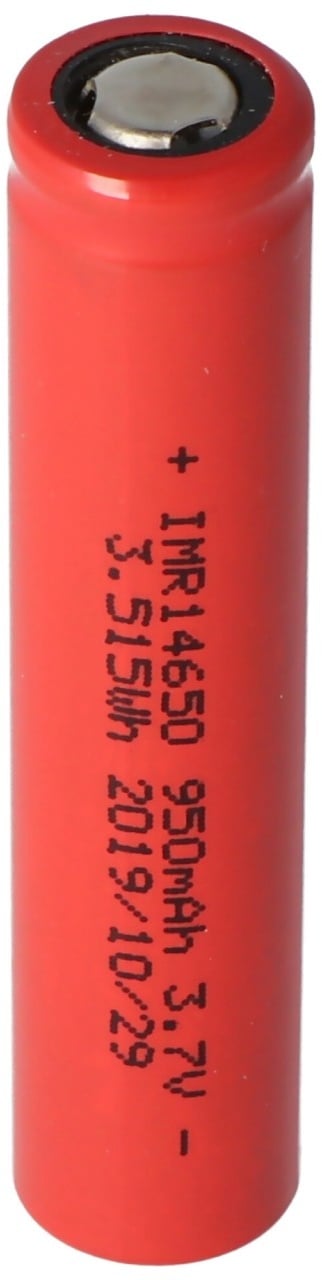 IMR 14650 - 950mAh 3,6V - 3,7V Li-Ion-Akku, High Drain 15A