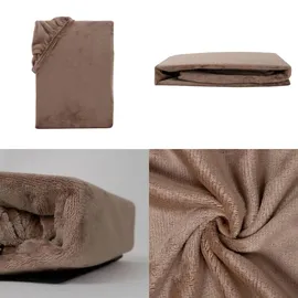 Carpe Sonno Spannbettlaken Cashmere-Touch 90 x 200 - 100 x 220 cm braun
