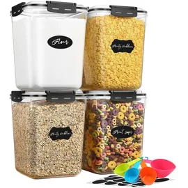 yashe Frischhaltedose transparent 5,3 l 4-teiliges Set