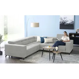 Smart Ecksofa Valencia ¦ grau ¦ Maße (cm): B: 269 H: 90 T: 173.0