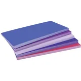 Magnetoplan Dawn Moderationskarte farbig sortiert, Violett, Rot rechteckig 200mm x 100 mm hergestellt mit 100 % pflanzlicher Farbe