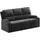 OTTO home 3-Sitzer OTTO HOME "Napori", schwarz, B:207cm H:105cm T:94cm, Polyester 40% / Polyurethane 60%, Sofas, Kinosofa mit 2 x Relaxfunktion und Getränkehalter