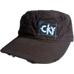 Camp Kill Yourself Unisex Baumwoll-Cap im millitärischen Schnitt mit leicht gebogenen Schnitt FC101711CKY Schwarz - One-Size
