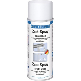 WEICON Zink-Spray spezial hell 400 ml | Rostschutzfarbe für alle Metalloberflächen | an frische Feuerverzinkung angeglichen,