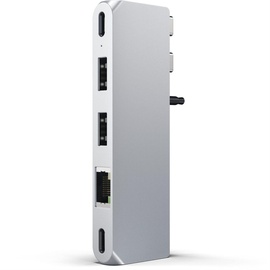 Satechi Pro Hub Mini USB-C 5 Ports), Dockingstation + USB Hub, Silber