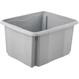 keeeper Aufbewahrungsbox mit Dreh-/Stapelsystem, 24 l, 41 x 34,5 x 22 cm, Emil Eco Line, Grau (Eco Stone Grey)