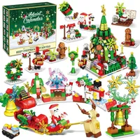 LuxusKollektion Adventskalender 2024 Kinder Weihnachts Bausteine Spielzeug Countdown