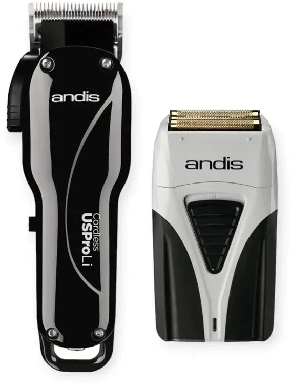Andis - Cordless Combo - USPro Li Blade Clipper & Cordless Shaver ProFoil Li